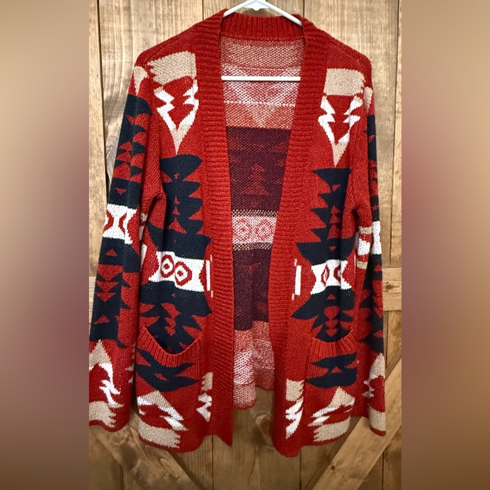 Beautiful Aztec style cardigan-large